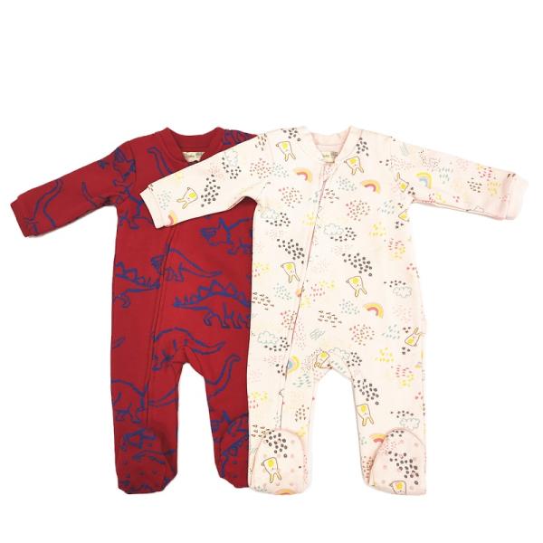 Zipper Closure Baby Clothing Bodysuit Rompers for Infants Toddlers in Winter