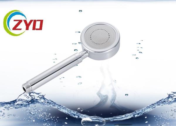 Silver Bathroom Shower Aluminuim Tube Chrome Plated Finish Surface