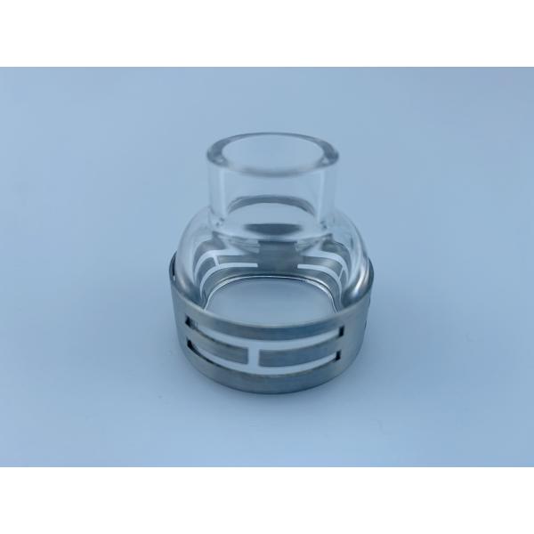 Steel Ring Quartz Nozzle for Improved Gas Coverage in TIG Welding Applications