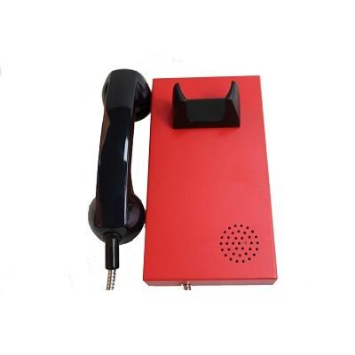 Téléphone filaire d'acier inoxydable de prison publique de secours fixé au mur