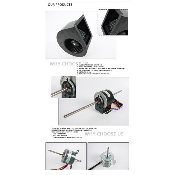 Industrial Small Size Air Conditioner Indoor Fan Motor Stable Motor Performance Air Conditioning Blower Motor