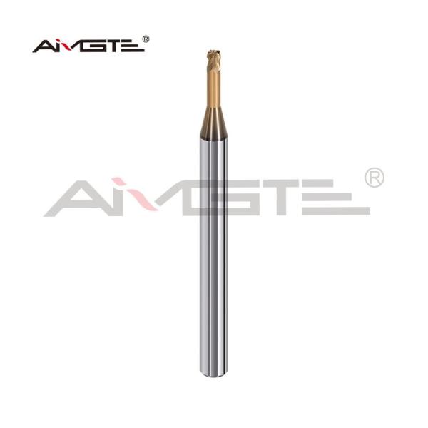 Deep Groove Carbide Radius End Mill Precision 4 Flute H6 For Hardened Steel