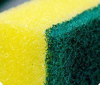 Eco Friendly Dish Washing Sponge 10x7x3cm Size Not Easy To Drop Crumbs