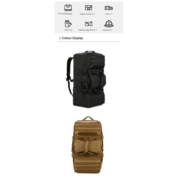 Multi Color Waterproof Sports Backpack Mountain Climbing Backpack Rain Cover Included