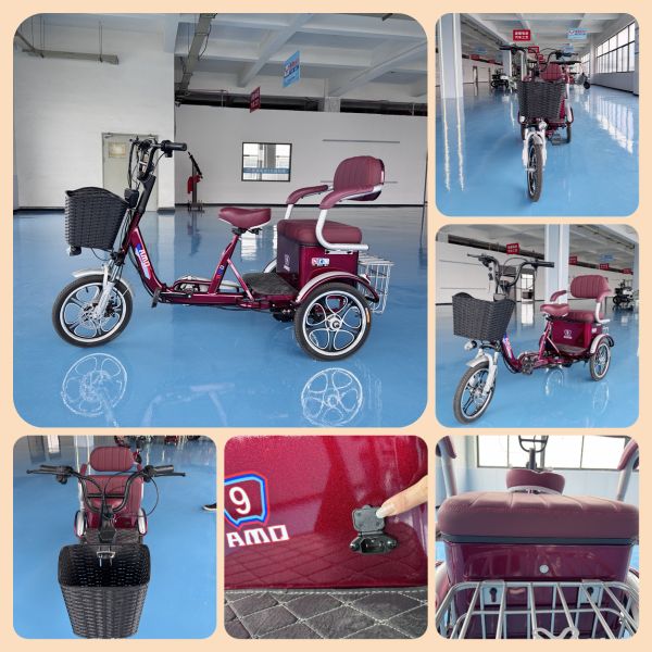 Triciclo Eléctrico Estable para Personas Mayores Fácil de Operar Scooters de Movilidad ISO9001