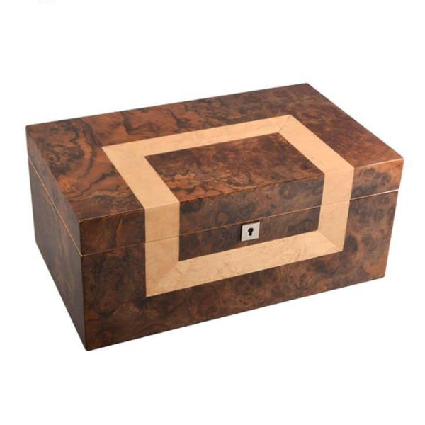 Laser Engraving Wood Cigar Box Humidor Smart Cigar Wood Humidor 50-200 Cigar Sizes