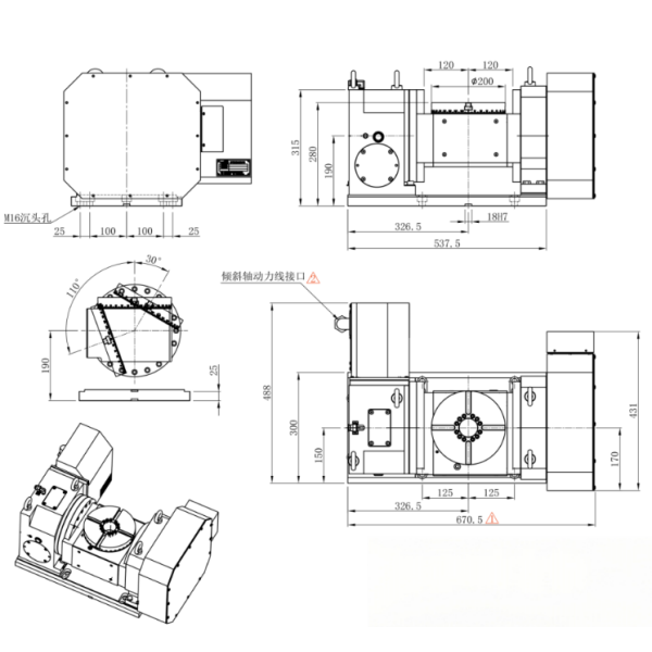 4 Axis Cam CNC Rotary Indexer Table With High Precision Positioning And Patented Roller Gear Cam Mechanism