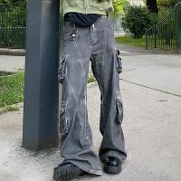 Les coureurs sur mesure Hommes Jeans Baggy Cargo Pantalon éclaboussé Loose surdimensionné Sweatwear Sweatpants Casual Sweat Track Pantalon pour hommes