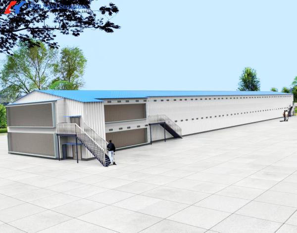 Steel Structure Poultry House with Automatic Feeding System - ISO9001 Certified