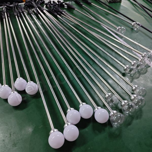 G45 RGB LED Pixel Ball Light IP65 Standing for Garden and Landscape Lighting Solutions