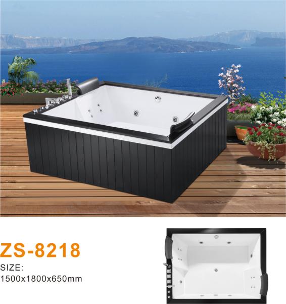 Sleek Acrylic Freestanding Whirlpool Tub Bathroom Multi-Functional Control System