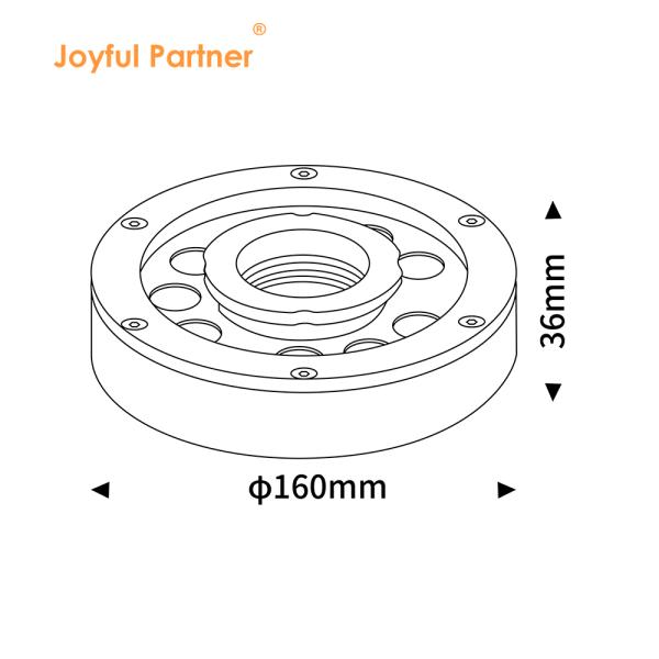 LED Fountain Lights IP68 Structure Waterproof RGB Color Change External Control 8mm Tempered Glass