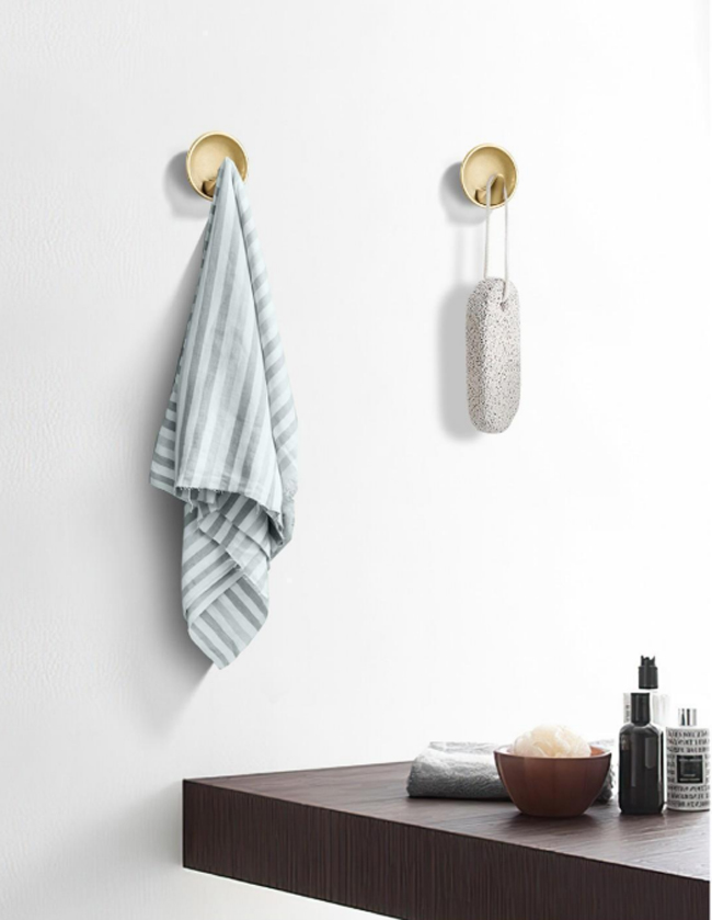GRH Wall Mount Hook Kitchen Modern Decorative J Self Bathroom Clothes Display Towel Metal Coat Wall Hooks