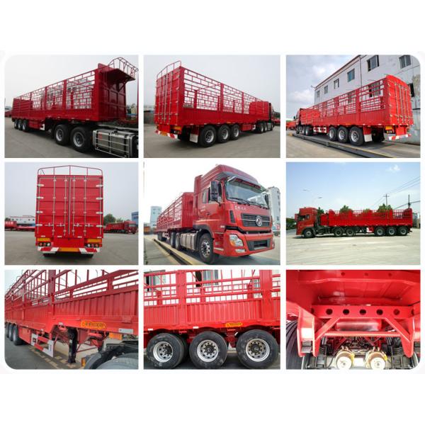 4 Axle Fence Cargo Container Trailer with Jost 2.0 or 3.5 Inch King Pin and 12.00r20 Tires
