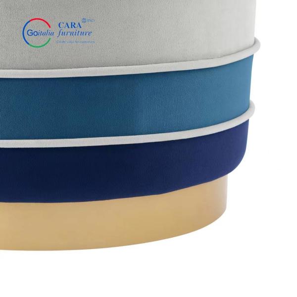 BB2016 Multiple Colors Combine Design Bed Side Furniture Small Round Seat Ottoman Stool For Hotels