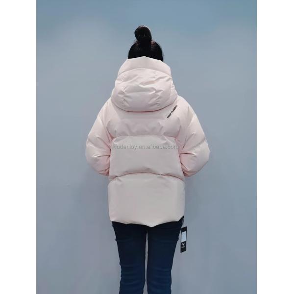 FODARLLOY F22531 Beige Ladies Warm Hooded Cotton-padded Clothes Women Slim Long Winter Jackets Women Coats