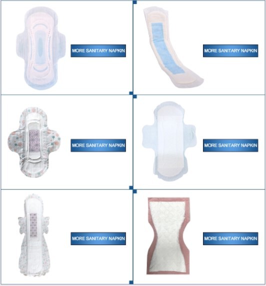 Night Use PE Back Sheet 290mm Lady Cotton Sanitary Pads