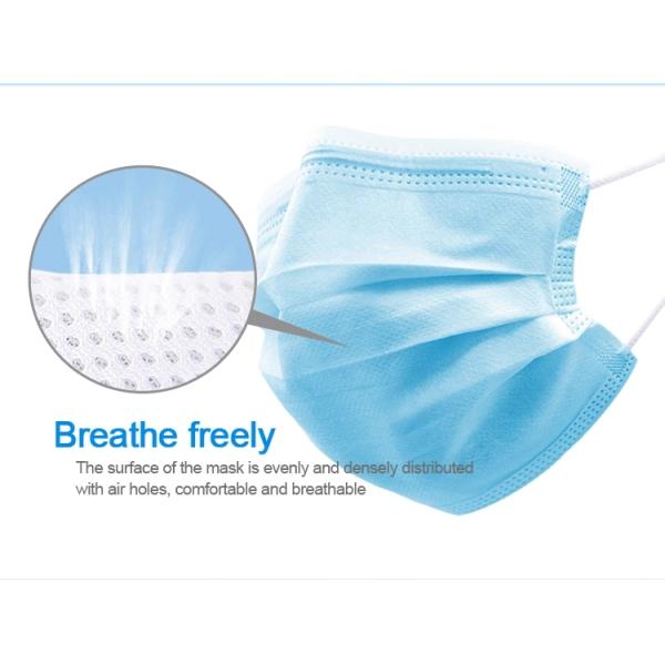 Dust Proof 175mm* 95mm 3 Ply Disposable Daily Face Mask