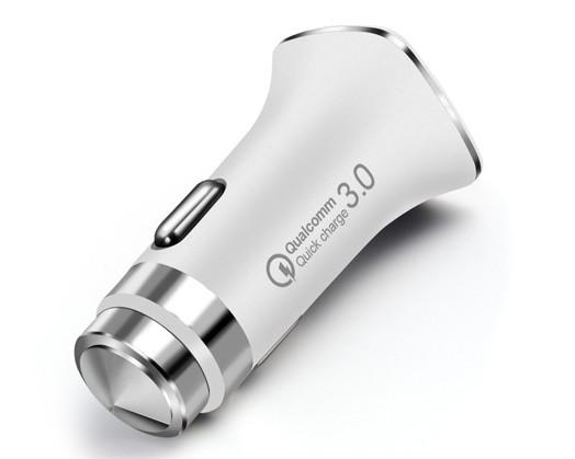 1 USB Cigarette Lighter Plug Car Charger With LCD Display Emergency Hammer
