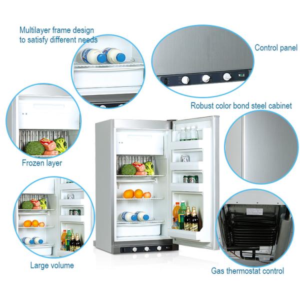 Upright Direct Cooling Low Power Noiseless Absorption Refrigerator 150L Capacity With Extremely High Reliability