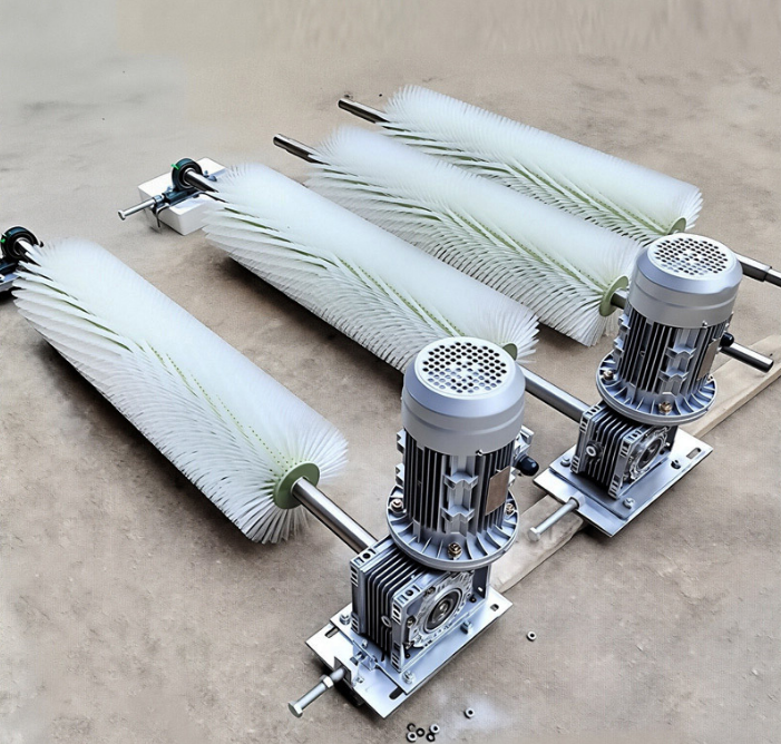 1600mm Wide Belt Cleaner with Electric Brush Roller for Cement, Coal, and Sand Factory Conveyor Belts