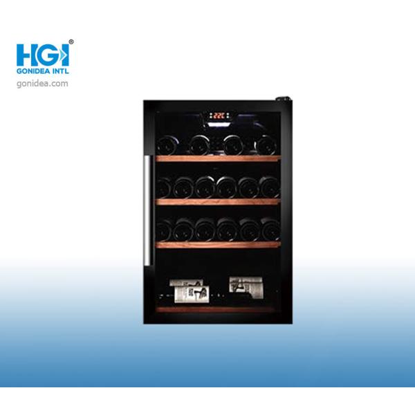 Étalage noir en aluminium électronique de vin rouge de montant de porte pour l'hôtel