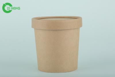 PE tomado partido dobro Microwavable que reveste a bacia 230ml do papa de aveia da sopa do papel de embalagem