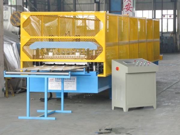 Wall Panel Machine For Insulation Board Inner Panel, Steel Structure Ribbed panel Roll forming machine