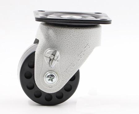 Industrial Nylon6 4EA 670kg 3 Inch Swivel Casters With Brake Steel 45 body
