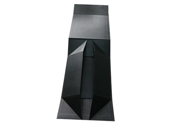 Recyclable Black Wrapping Folding Paper Gift Box For Clothes Or Shoes Packaging