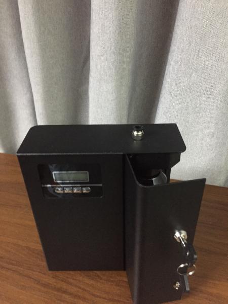 W180*D65*H230mm Commercial Builings Black Fragrance Diffuser Machine 150ml Oil Bottle 300CBM