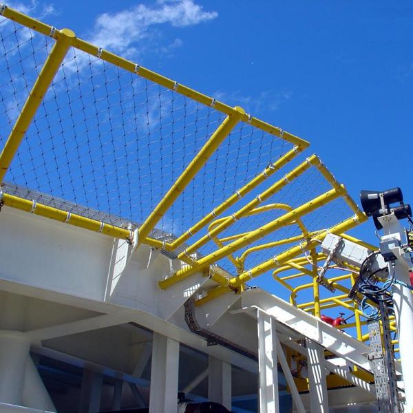 304L Rhombus Balcony Mesh Screen , Anti Falling Safety Netting For Stairs