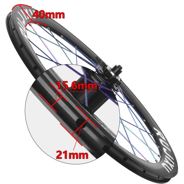 UD Finish 20 Bike Wheel Set Disc Brakes 406 451 120 Rings Side Mounted Hub P8 Modification Aluminum Alloy