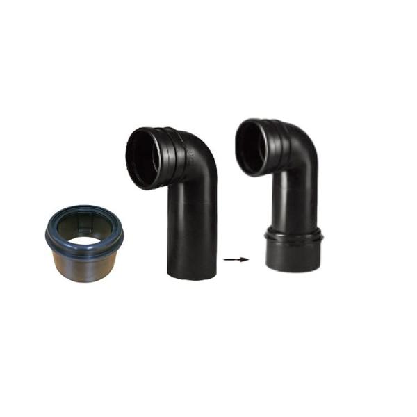 Modern design bathroom toilet faucet connection hidden water tank HDPE outlet elbow pipe