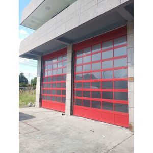 40mm Anti Breaking Anodization Aluminum Sectional Door Modern Hurricane Resistant Sectional Electric Garage Door
