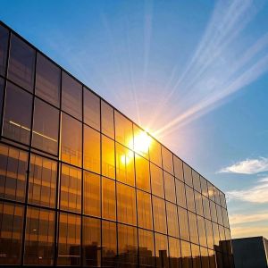 Customized Low E Glass Coated Tempered Glass Curtain Wall System
