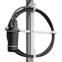 Estante de almacenamiento de cables de fibra óptica de acero inoxidable al aire libre en la torre del poste con cierre