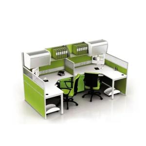 Verde Modular 2 4 6 Pessoas Escritório Estações de Trabalho Mesa Com Armário
