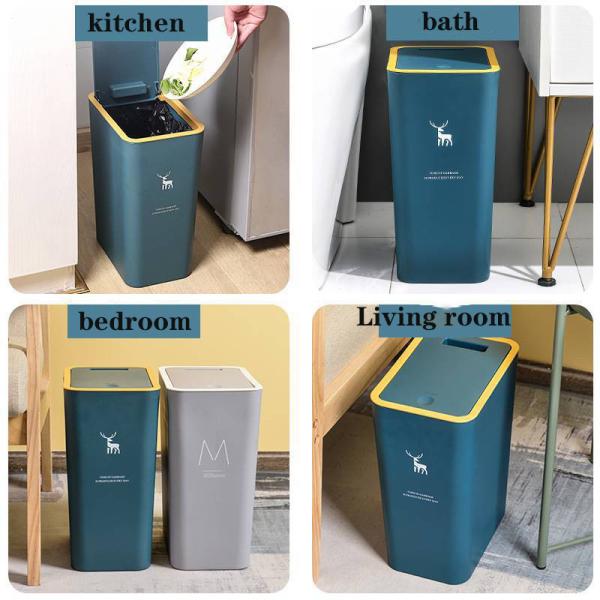 Slot Preferred Manufacturers Spot Rectangular Narrow Household Plastic Trash Can