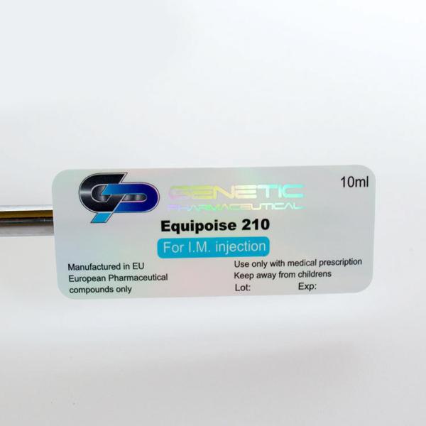 Vial de propionato adhesivo láser Etiquetas de viales de vidrio