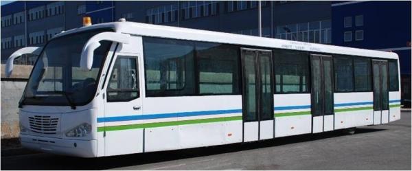 Autobus de macadam d'aéroport d'autobus de rampe de passager de la coutume 77, rayon de rotation de 