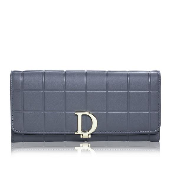 Ms. European and American cowhide leather wallet long wallet