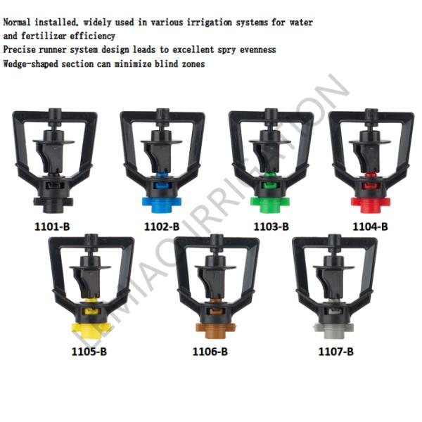Lasting Upright Position Agricultural Water Sprinkler Irrigation System with Plastic Sprinkler