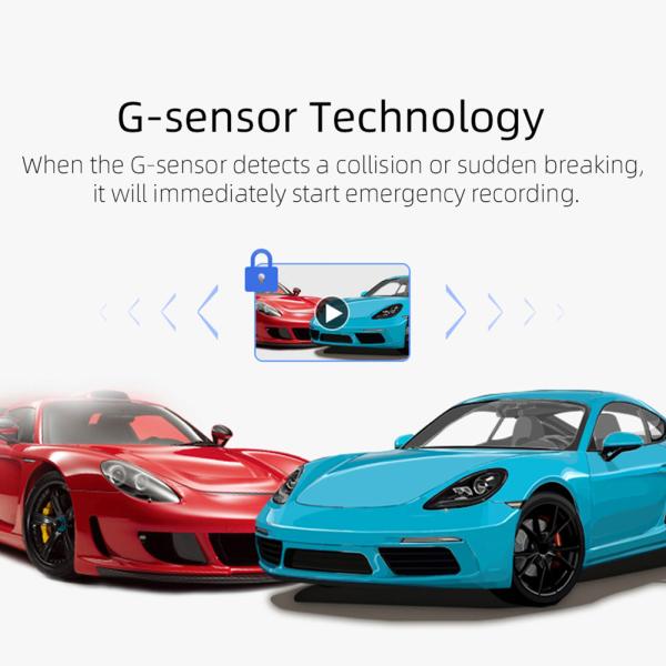4-дюймовый автомобильный видеорегистратор с двумя камерами Bluetooth, видеорегистратор 32 ГБ + 128 ГБ