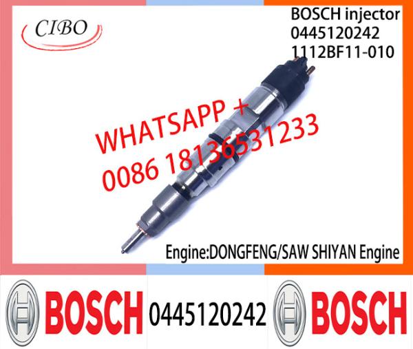 Conjunto original 0445120242 1112BF11-010 do injetor de combustível 1112BF11-010 de BOSCH 0445120242 para DONGFENG/SAW SHIYAN