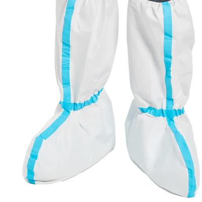 Non Slip Surgical Boot Cover SF Microporous Film Disposable Shoe Covers For Health