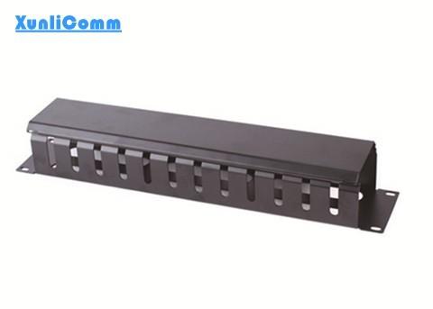 12 Port Rack Mounted Cable Management Cold Rolled Steel With Powder Coat Finishing