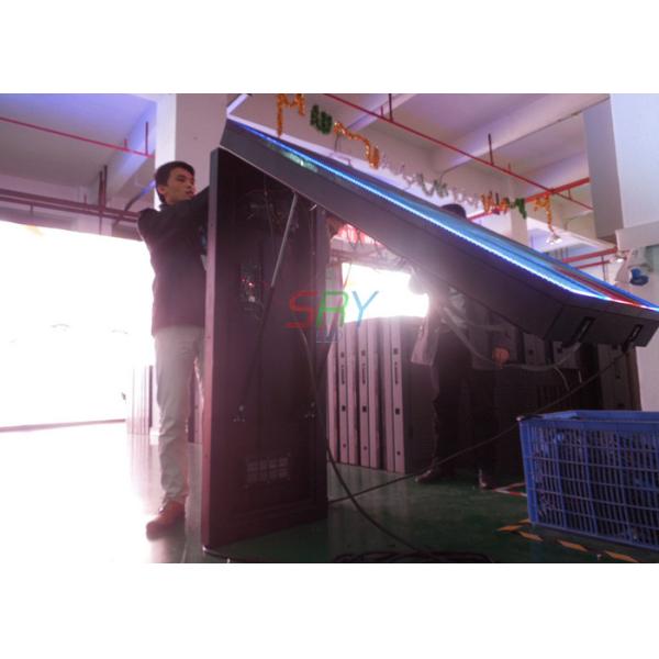 10mm Outdoor DIP346 LED Display Cabinet Front Open For Wall Attached