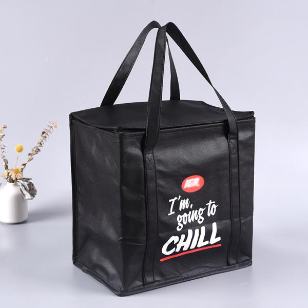 Insulated Non Woven Picnic Ice Pack Lunch Cooler Shopping Bag with Customized Color
