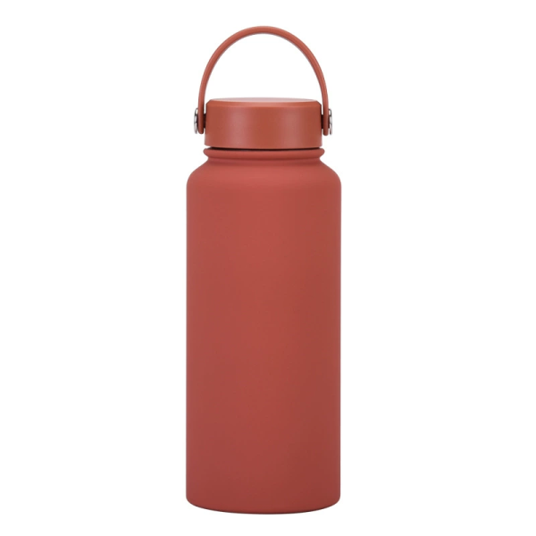 New Stainless Steel Sports Water Bottle Large-capacity 1L American Wide-mouth Insulated Flask Portable Outdoor Customized Water Cup